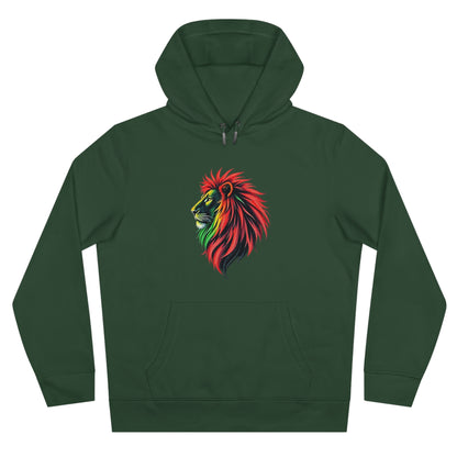 Vibrant Lion King Hoodie, Warm and stylish with Artistic and Vibrant Lion Graphic.