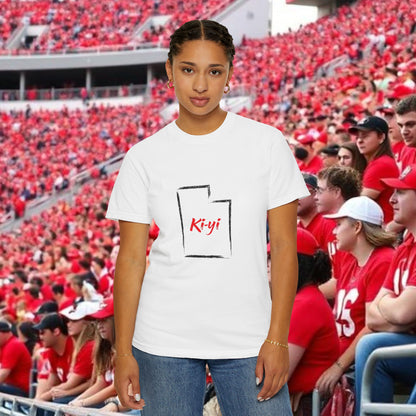 Ki-yi Unisex Garment-Dyed T-shirt, Artistic Tee, Casual Wear, Gift for Friends, Unique Fashion, Everyday Comfort