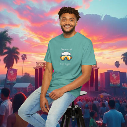 Unisex Beer Goggles Tee, Comedy T-Shirt, Festival Shirt, Funny Summer Tee, Barbecue Outfit, Gift for Beer Lovers