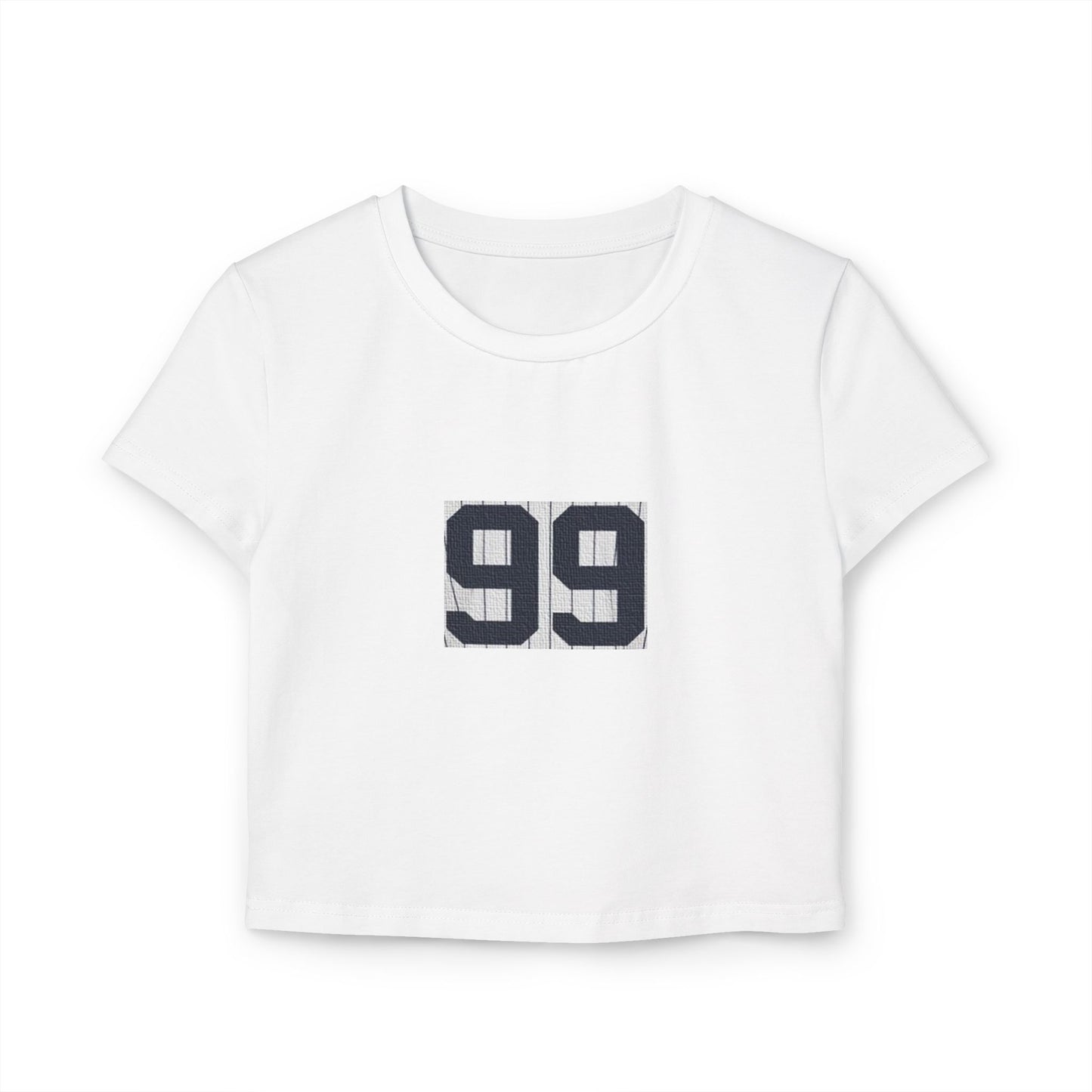 Baseball Stars 99 Graphic Women's Baby Tee, Cute Casual Top, Trendy Crop Tee, Summer T-Shirt, Gift for Her, Unique Party Wear