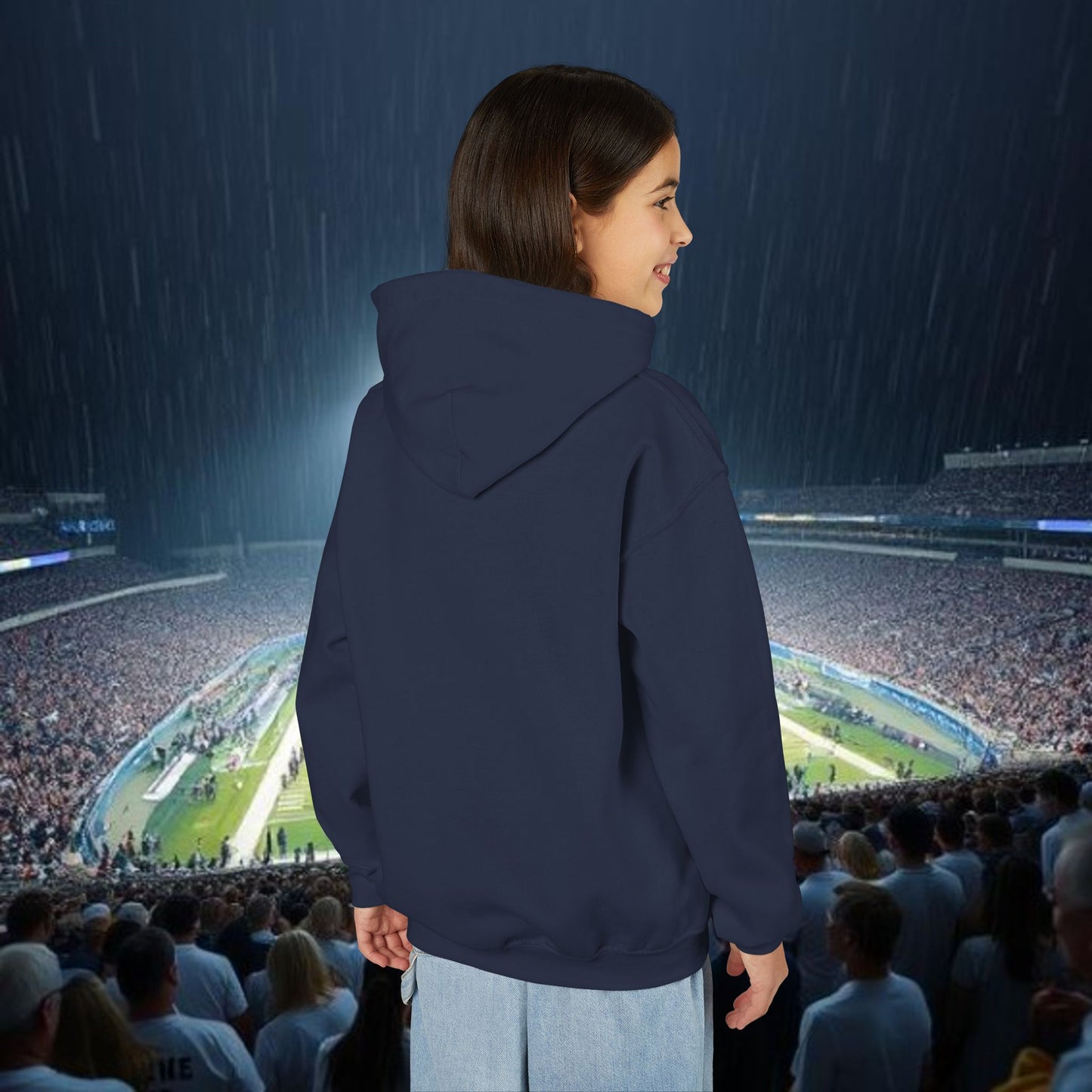 Youth Spirit Hooded Sweatshirt, Trendy Hoodie for Kids, Sportswear, Outdoor Activities, Game Day Apparel