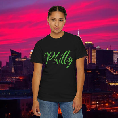 Philly Script T-Shirt — Handwritten City Pride Tee, Ultra Soft and Comfortable T-Shirt for any gameday.