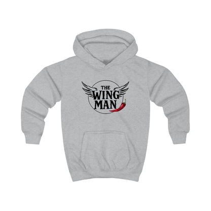 Kids Hoodie - "The Wing Man" Graphic Hoodie with Wings & Chili Pepper Design