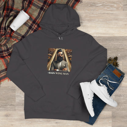 Wing Man Hooded Sweatshirt - Cozy Graphic Hoodie for King Vibe Lovers, Perfect for Casual Wear, Gifts, and Celebrations
