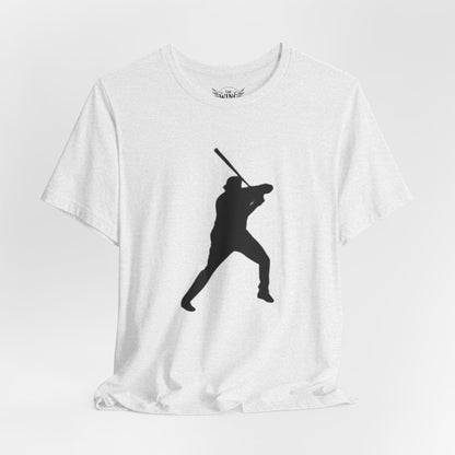 Baseball Stars Batter Silhouette T‑Shirt with Number 34 Back