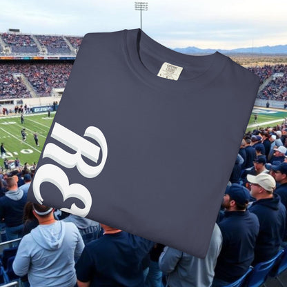 Reno Tee, Vertical Reno Logo and Subtle Wolf Graphic, Soft Style Shirt, Perfect style for Gameday