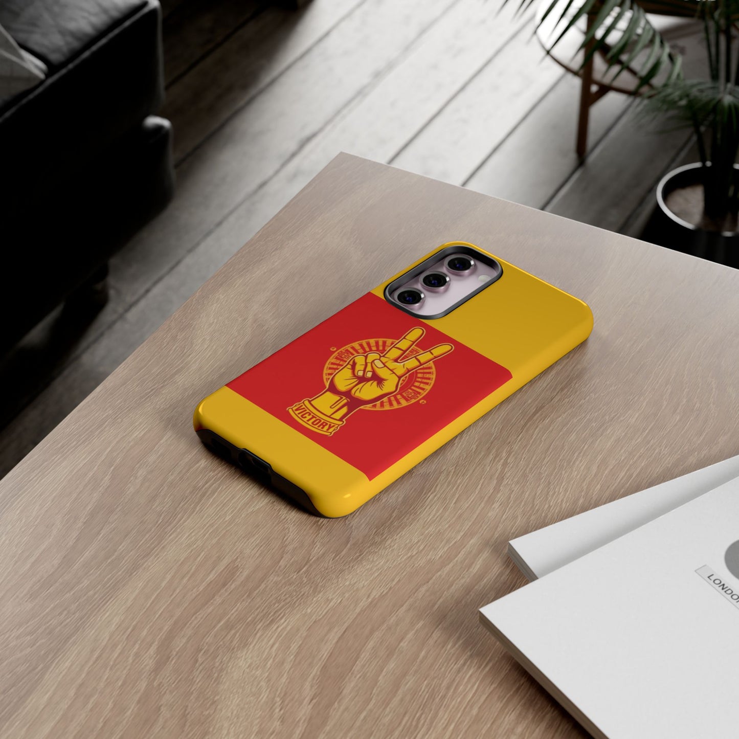 Victory Inspired Symbol Phone Case, Tough Phone Cover, Gift for Empowerment, Inspirational Tech Accessory, Unique Phone Protection