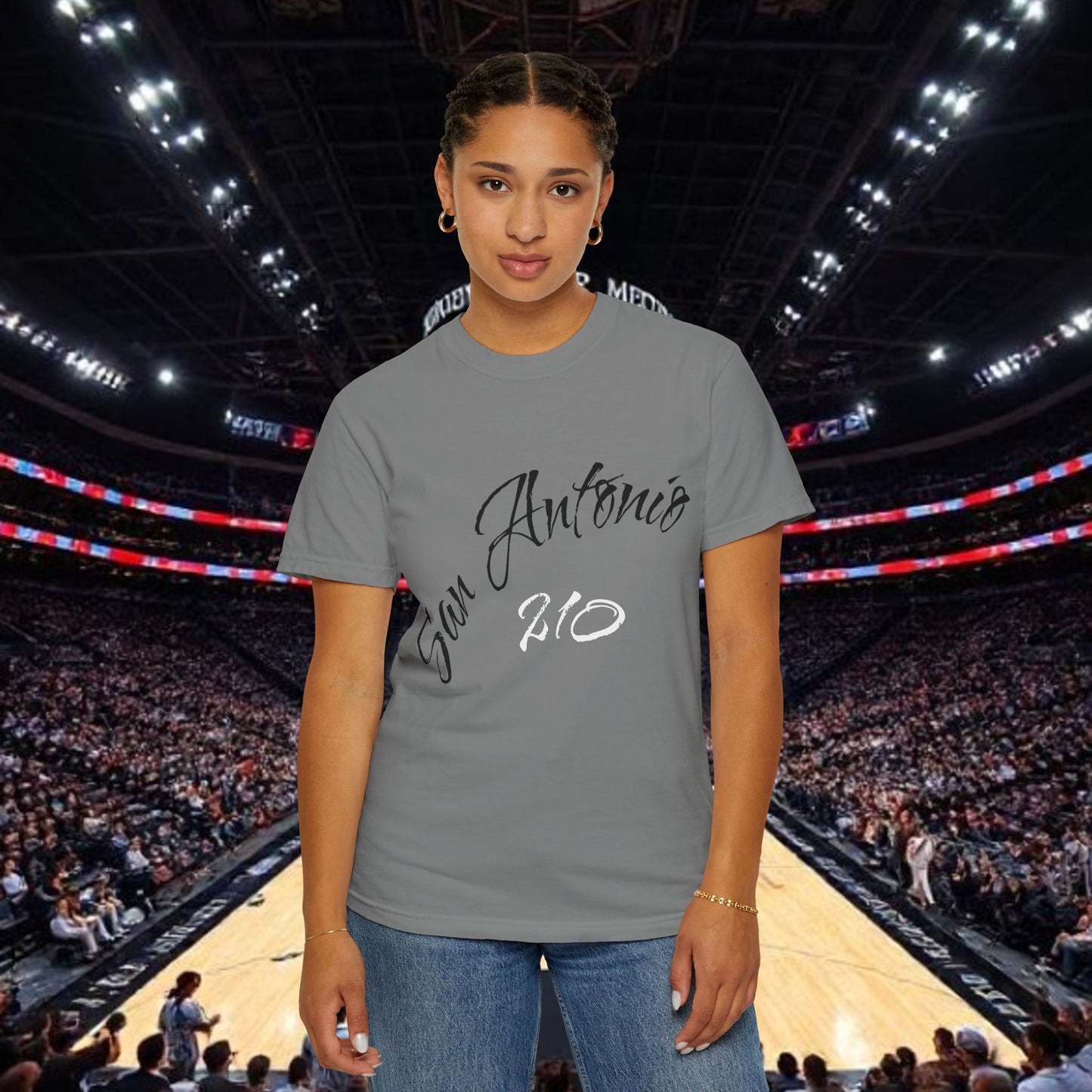 San Antonio 210 Script T-Shirt, Soft-Style T-Shirt, Perfect Statement Piece