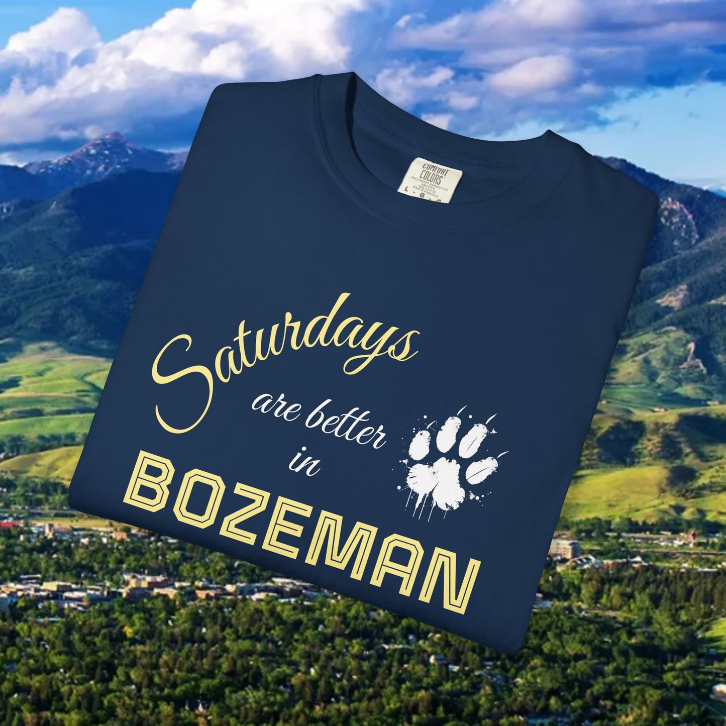 Bozeman Saturday T-shirt, Unisex Casual Tee, Weekend Vibes Shirt, Bozeman Gift, Summer Outing Apparel