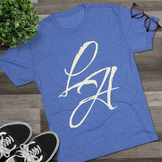 LA Script T‑Shirt — Vintage Los Angeles Graphic Tee, Super Soft Tri-Blend Material