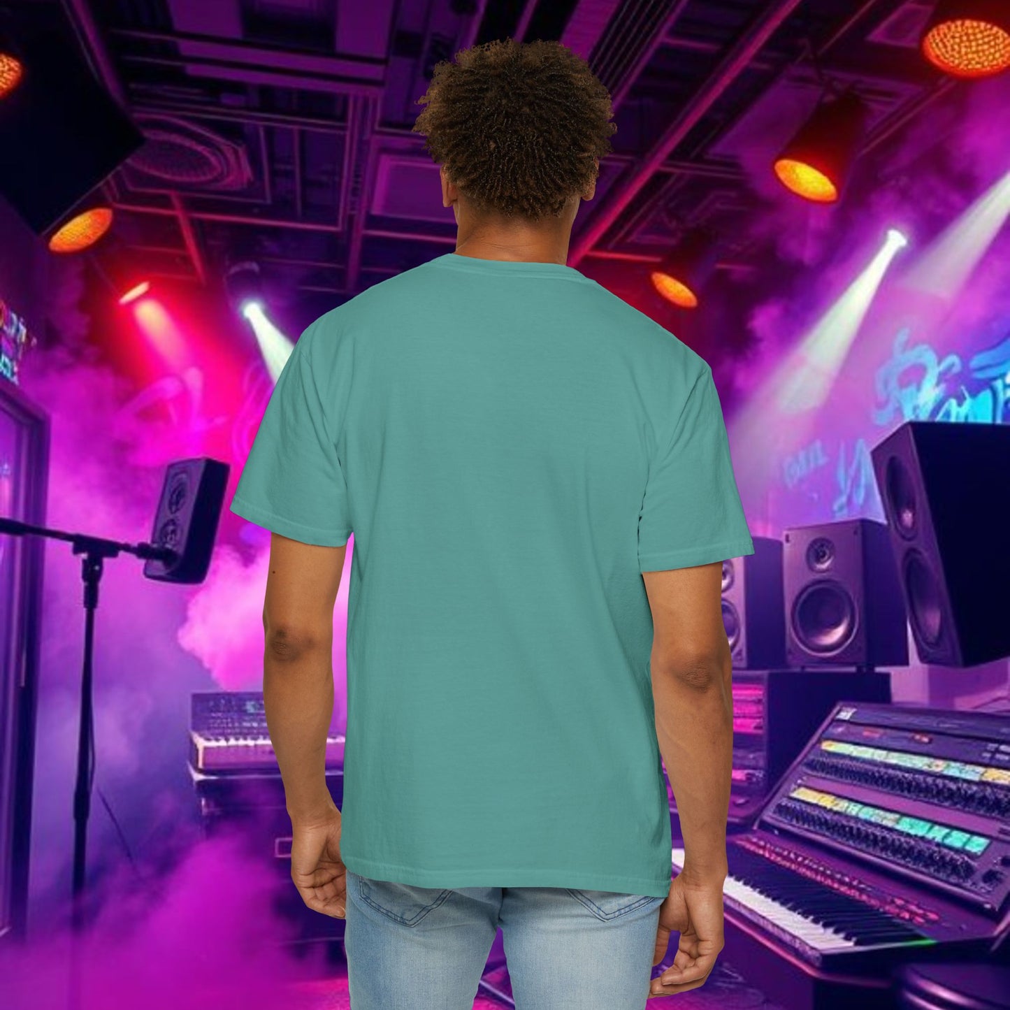 Vibrant Unisex Graphic Tee, Funky Smoke Art Shirt, Casual Streetwear, Gift for Music Lovers, Trendy Summer Top, Unique Festival Wear