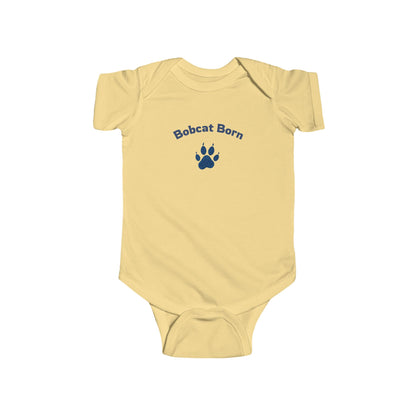 Bobcat Born Infant Bodysuit, Cute Baby Outfit, Newborn Gift, Baby Shower Present, Wildlife Lover Apparel, Toddler Clothing