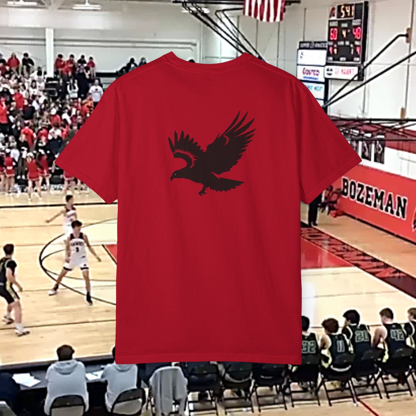 Hawk Unisex Garment-Dyed T-shirt | Sporty Style, Team Spirit, Casual Wear, Gift for Fans, Everyday Comfort