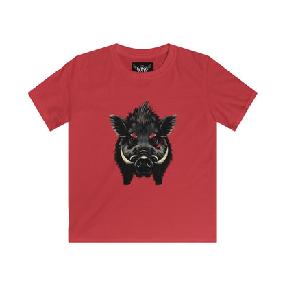 Wild Boar Kids Tee, Animal Lover Shirt, Boar Graphic Tee, Gifts for Young Adventurers, Fun Outdoor Outfit