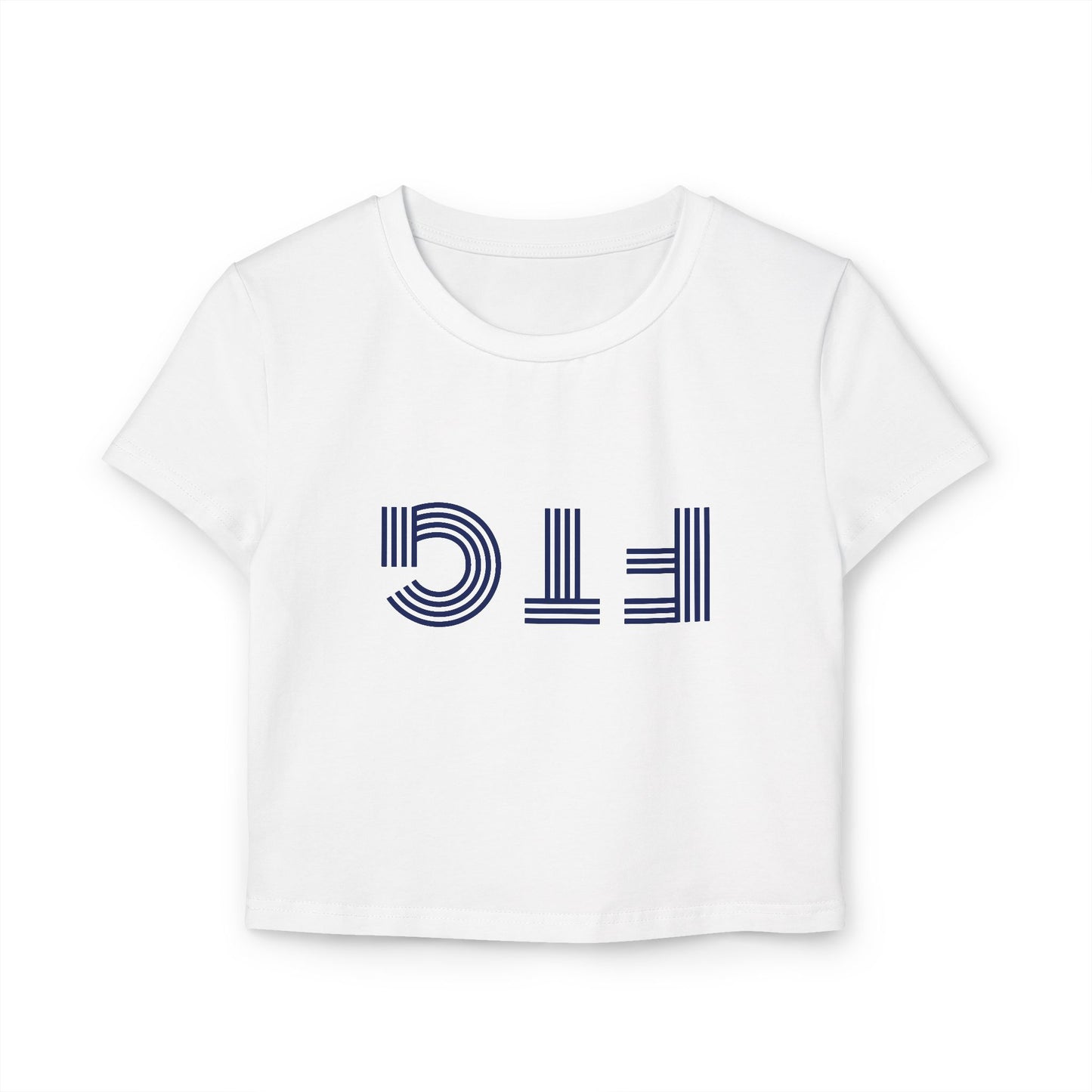 Upside Down FTG Stylish Women's Baby Tee - Trendy Crop Top, Casual Outfits, Birthday Gift, Bobcat Games, Everyday Essentials
