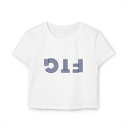 Upside Down FTG Stylish Women's Baby Tee - Trendy Crop Top, Casual Outfits, Birthday Gift, Bobcat Games, Everyday Essentials