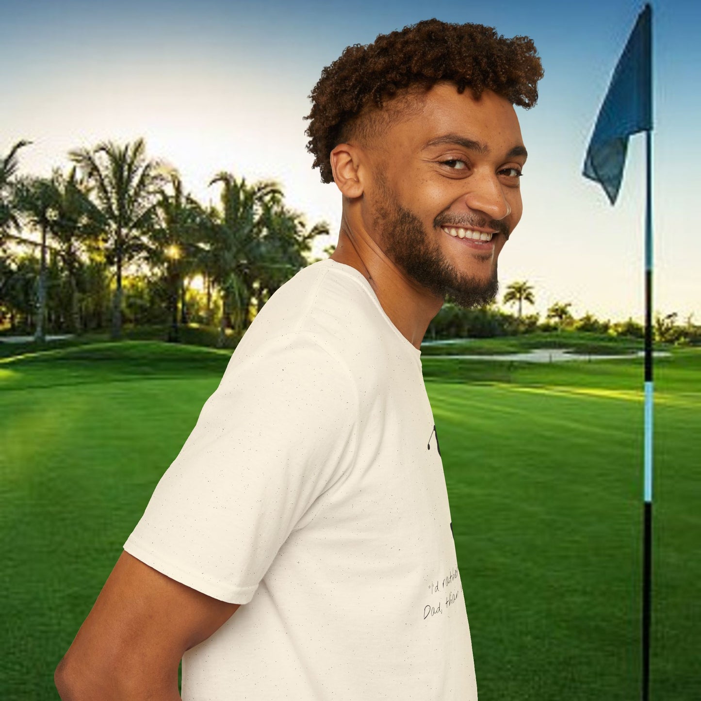 Golf-Inspired Unisex T-Shirt, Perfect Gift for Dad, Father's Day Present, Sporty Style Tee, Casual Wear, Golf Lover Apparel