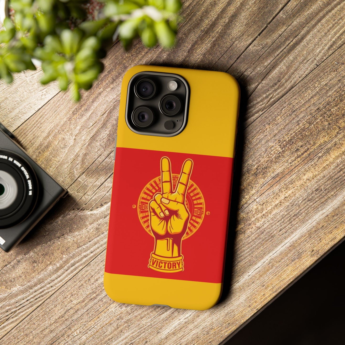 Victory Inspired Symbol Phone Case, Tough Phone Cover, Gift for Empowerment, Inspirational Tech Accessory, Unique Phone Protection