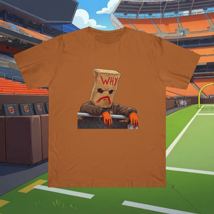 Why Bag Head T-Shirt — Funny Sad Paper Bag Face Tee