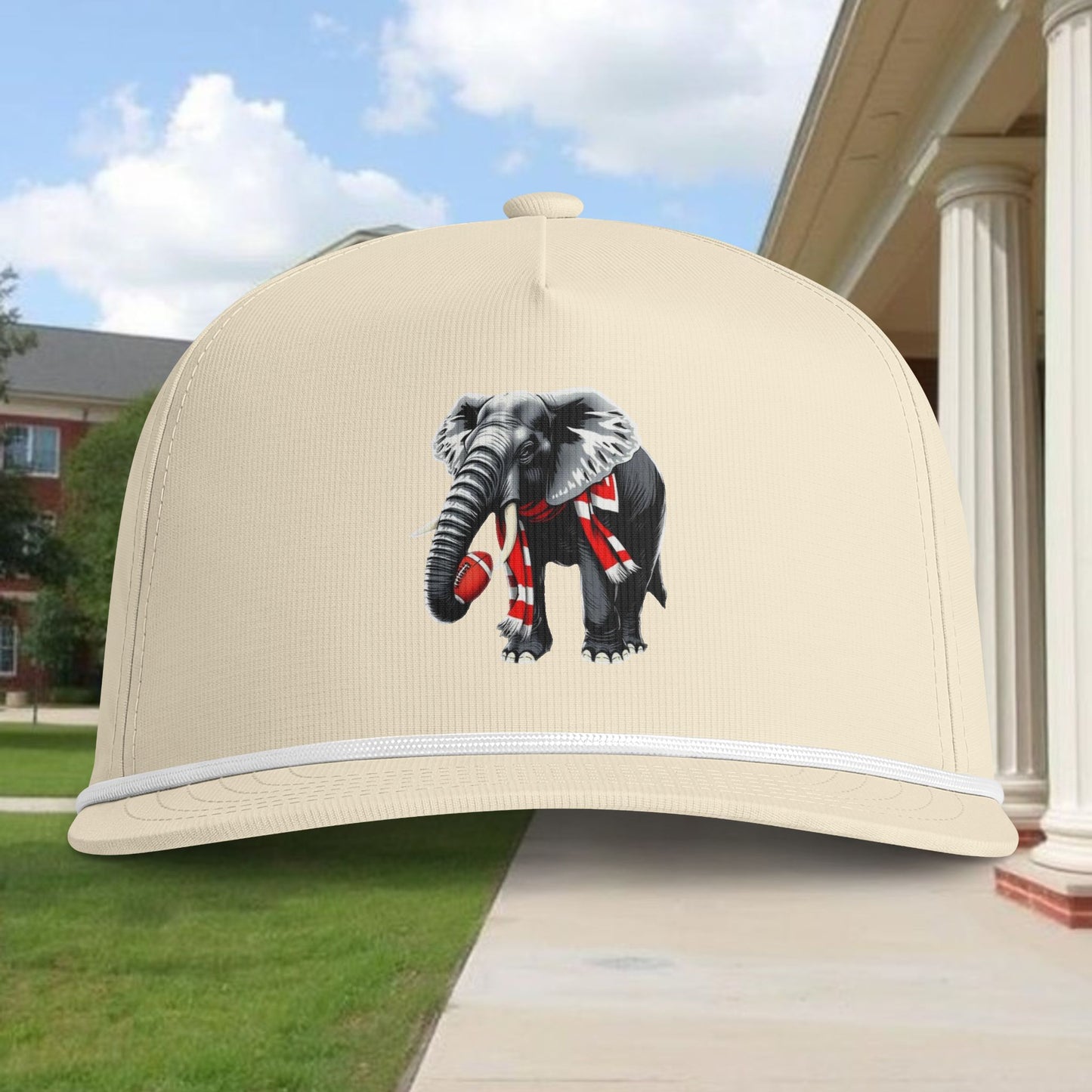 Elephant Mascot Rope Cap - Vintage Team Trucker Hat