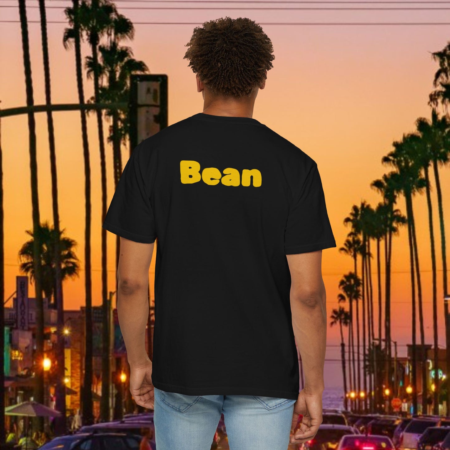 Legend Tribute Unisex Garment-Dyed T-Shirt with '8 & 24' and 'Bean' Text - Casual Wear, Gift for Friends