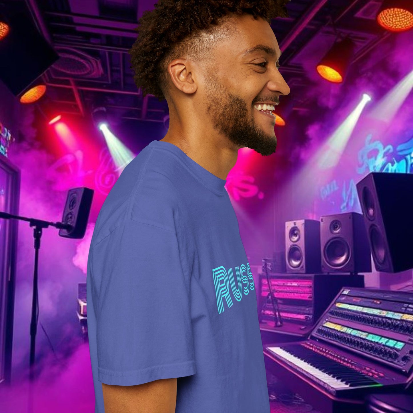 Russ Unisex T-Shirt with Retro Design, Hip-Hop Shirt, Casual Wear, Unique Style, Russ Apparel