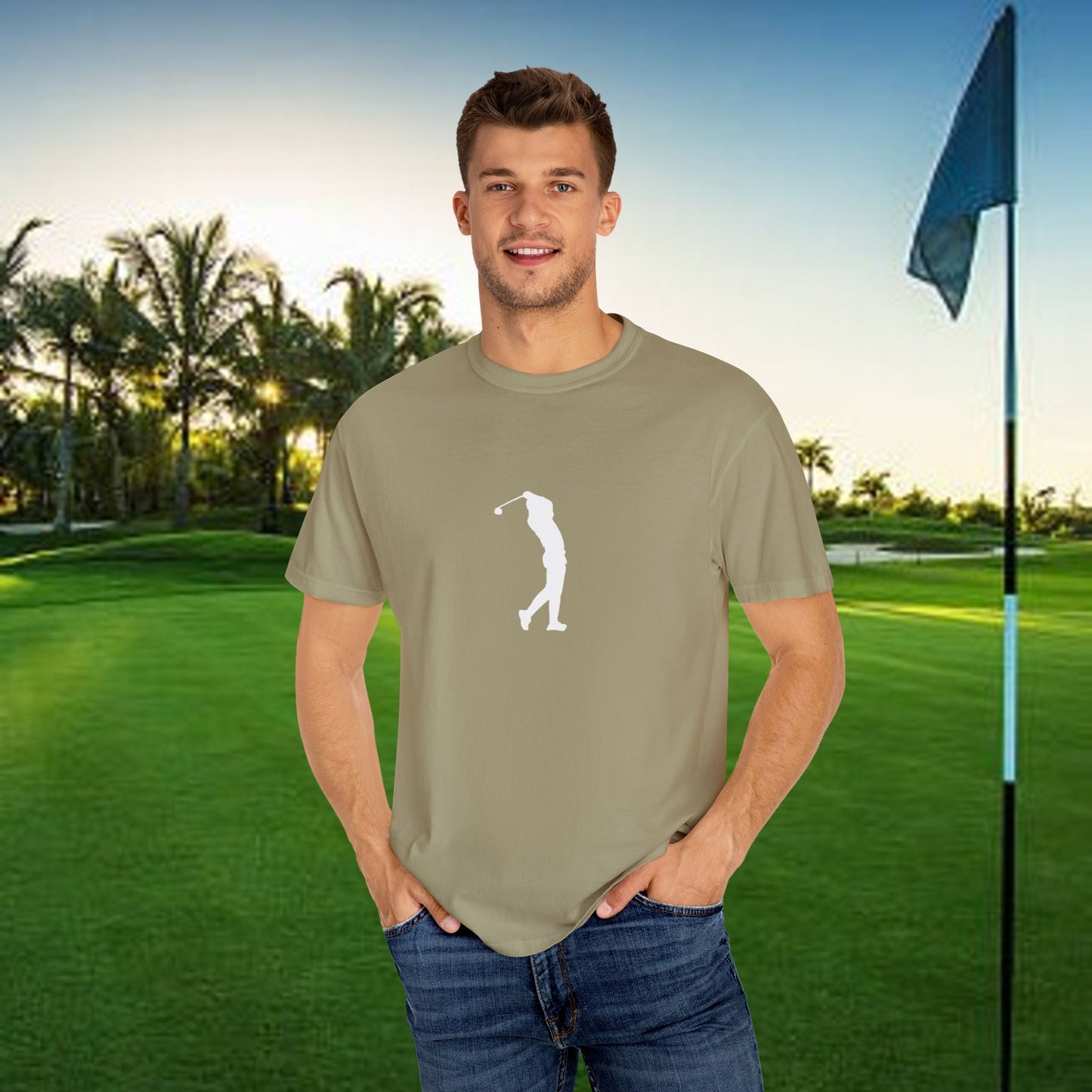 Golf Lover's Unisex Garment-Dyed T-Shirt - Perfect Gift for Golf Enthusiasts, Casual Wear, Sports Apparel, Father's Day, Birthday