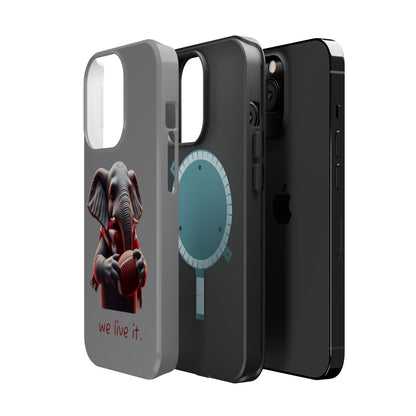 Elephant Football Case - Impact-Resistant Phone Cover, Unique Gift for Sports Lovers, Animal Case for Kids, Fun Accessories, Durable