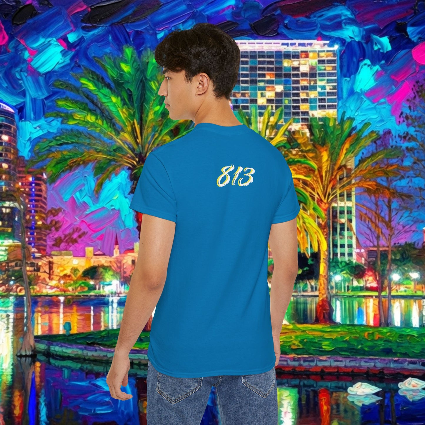 TB Monogram Tee — 813 Tampa Area Short-Sleeve T-Shirt
