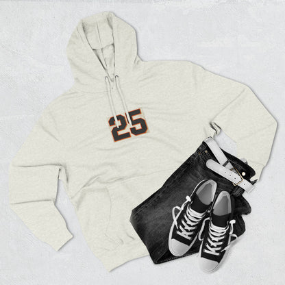 Giants Fans Fleece Hoodie with Number 25 Design - Perfect for Sports Fans, Everyday Wear, Gym, Giants Games