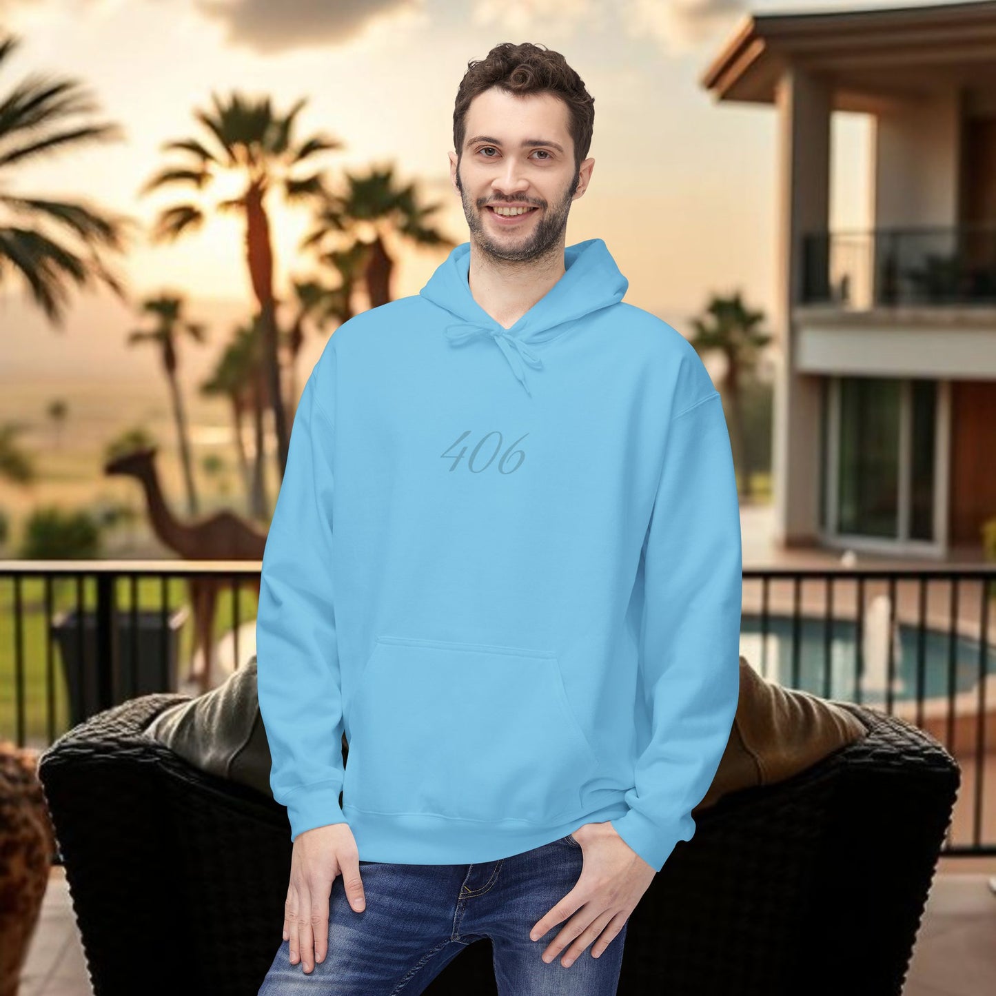 Montana Love Hoodie, MT Design, Cozy Stylish Unisex Fleece, 406 Front Back Print, Gift for Outdoorsy, Mountain Lover, Christmas, Birthday