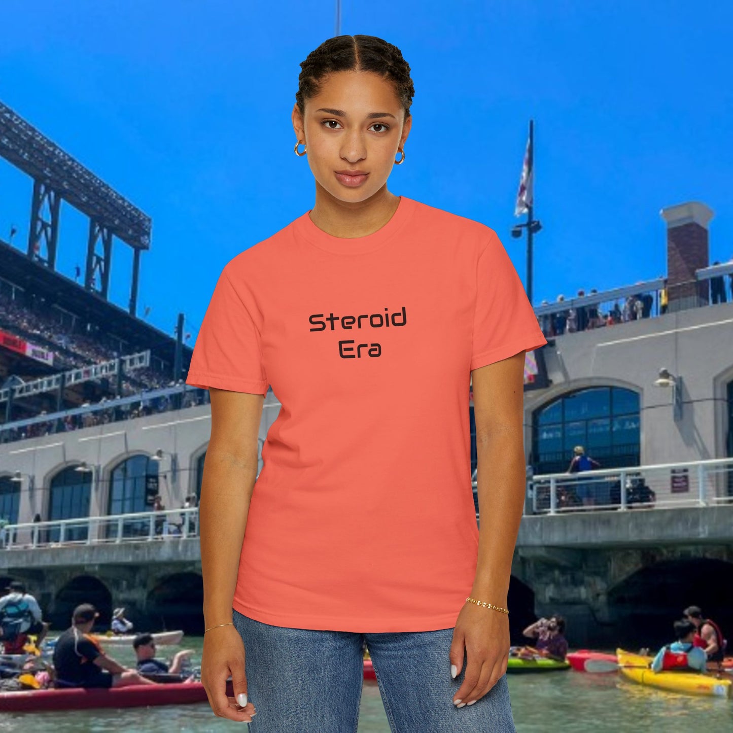 Vintage Baseball Unisex Garment-Dyed T-shirt, 90's Steroid Era Tee Shirt, Athletic Sports Tee, Retro Baseball Shirt, Sports Fan Gift,