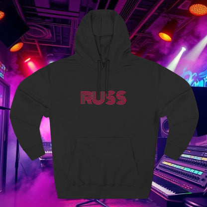 Russ Fleece Hoodie with RUSS Design, Perfect for Relaxation, Gifts, and Casual Outings, Urban Fashion, Rapper Hoodie