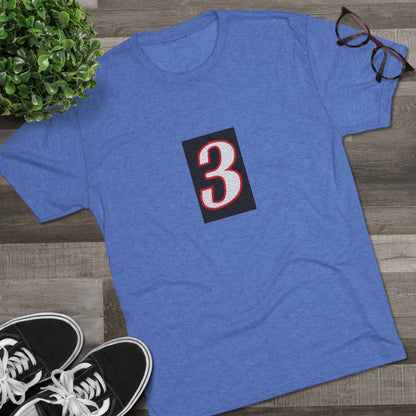 Legends Philly 3 Graphic Tee — Retro Number Front, Script 'Philly' Back