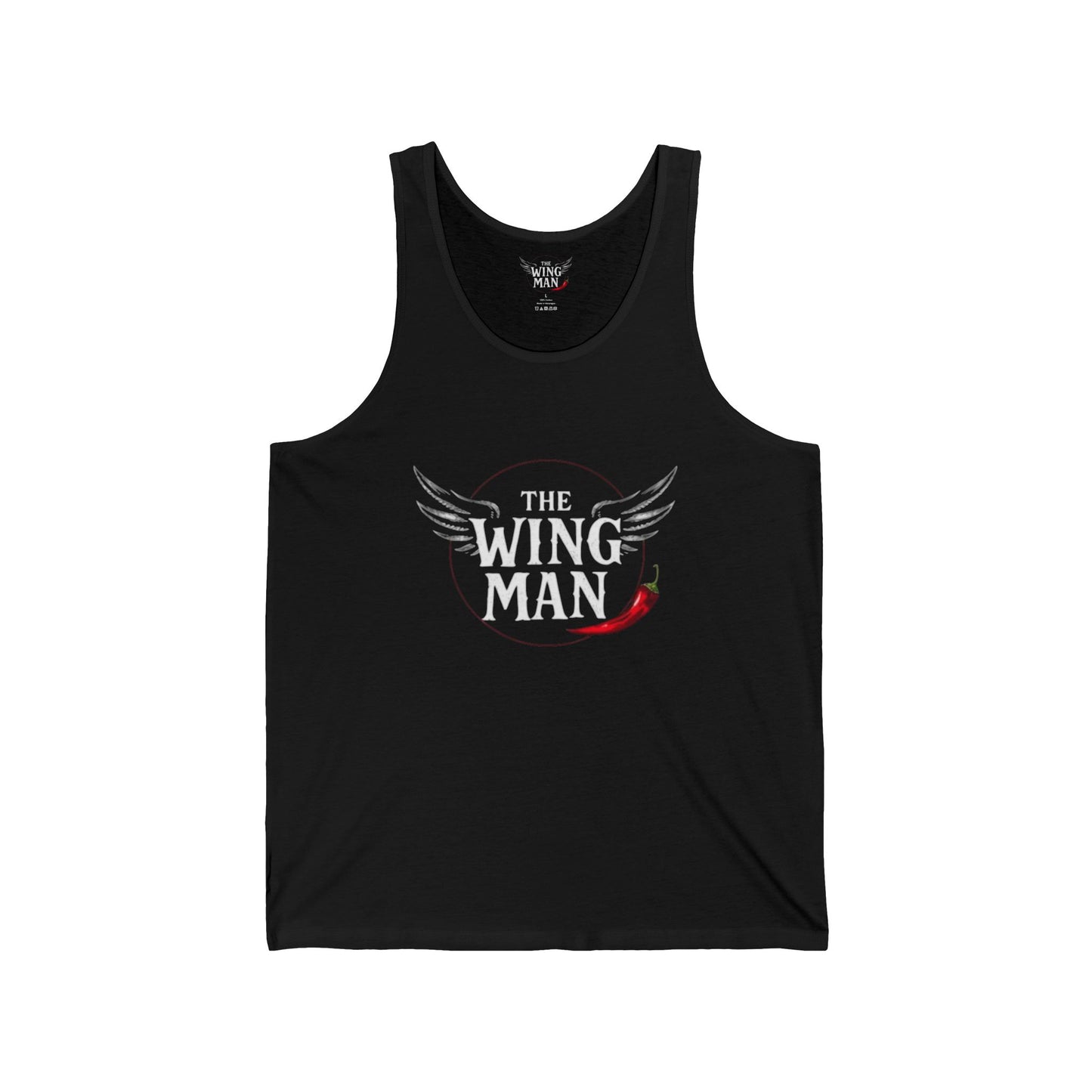 The Wingman Tank Top — Casual Graphic Tank with 'The Wing Man' Logo