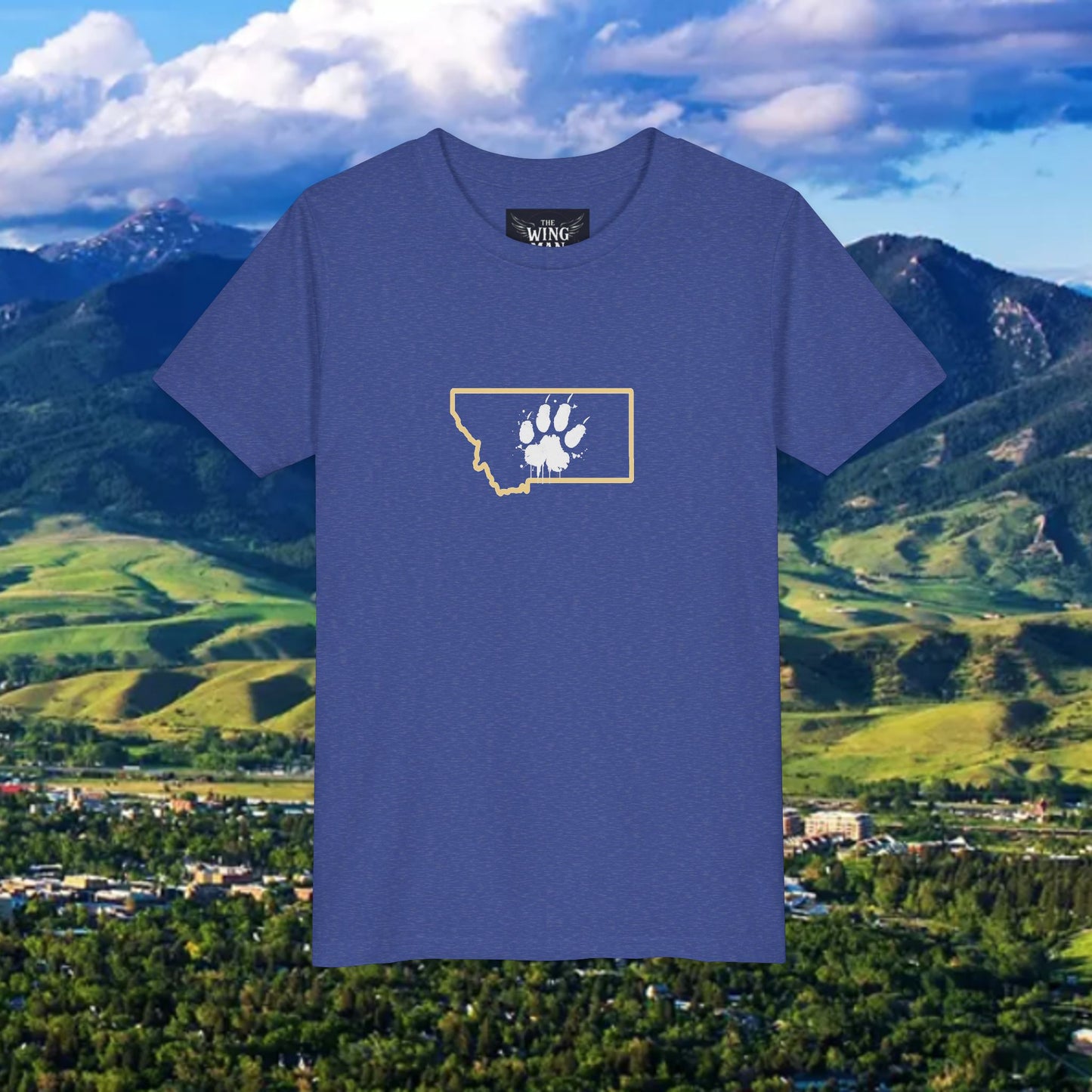 Bobcat Paw Print Youth Tee, Kids Animal Lover Shirt, State Pride T-Shirt, Perfect Gift for Birthdays, Bobcat Apparel