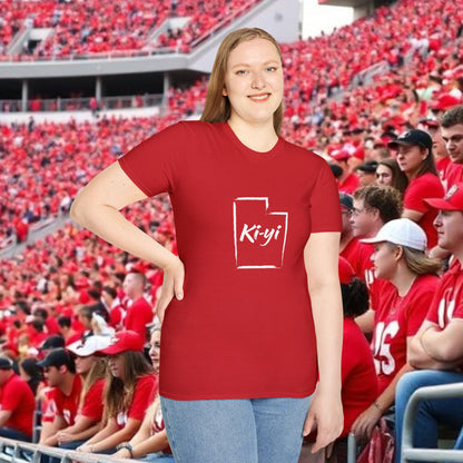Ki-yi Softstyle Unisex T-Shirt | Casual Wear, Gift for Friends, Utah Pride, Comfortable Tee, Unique Graphic Shirt
