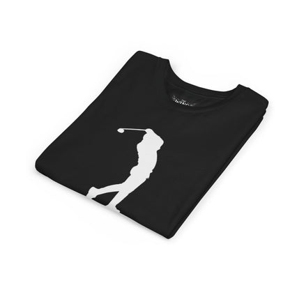 Youth Golf T-Shirt — Silhouette Golfer Short Sleeve Tee