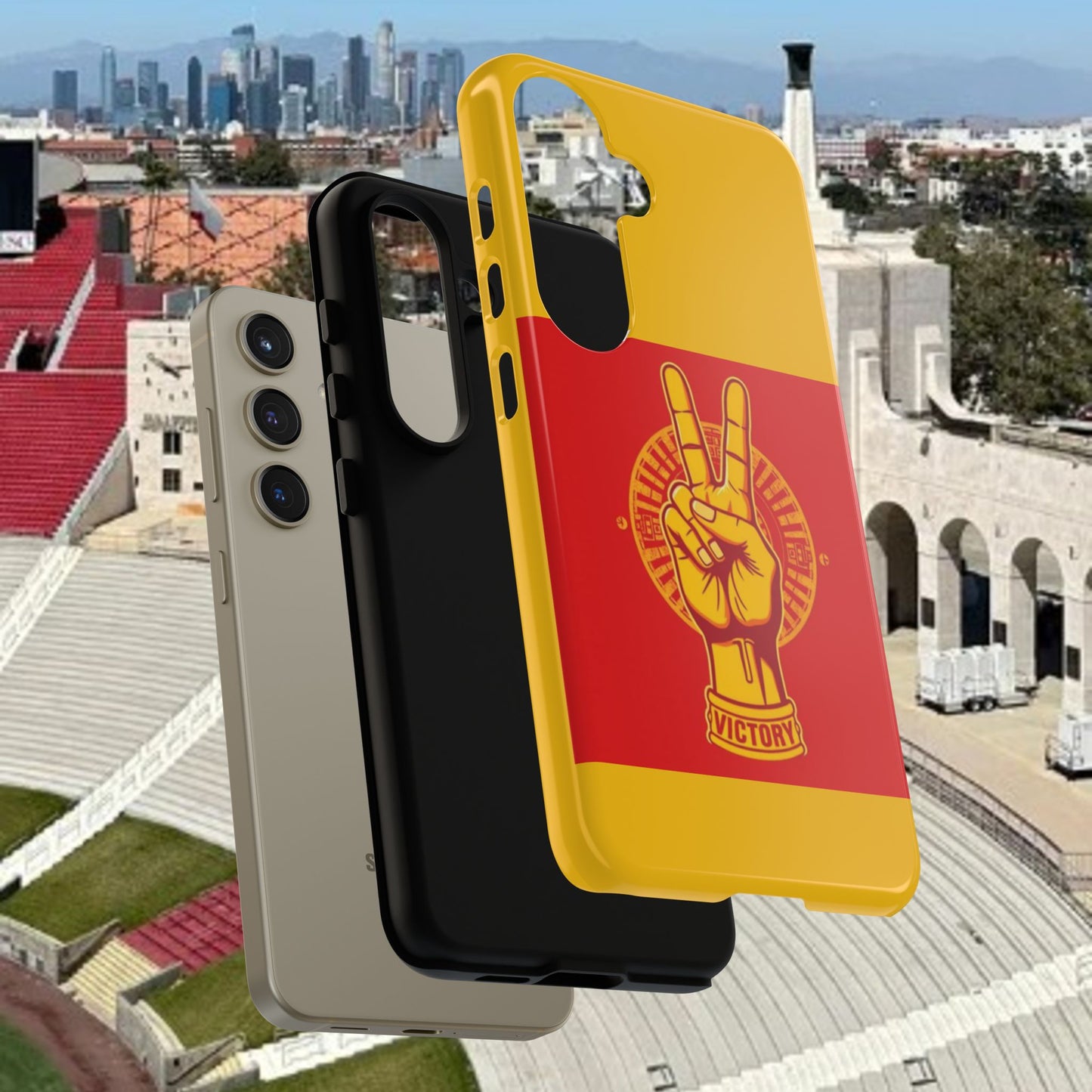 Victory Inspired Symbol Phone Case, Tough Phone Cover, Gift for Empowerment, Inspirational Tech Accessory, Unique Phone Protection