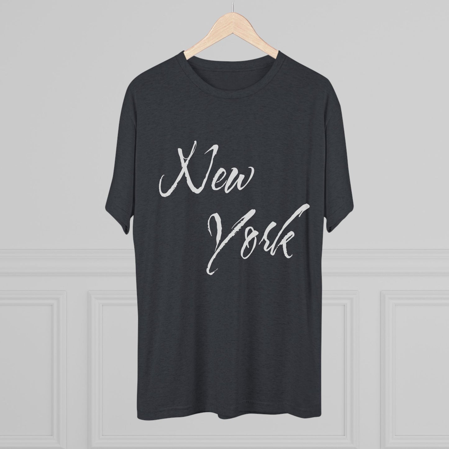 New York Script & NYNY Graphic Tee, Tri-Blend T-Shirt, Super Soft