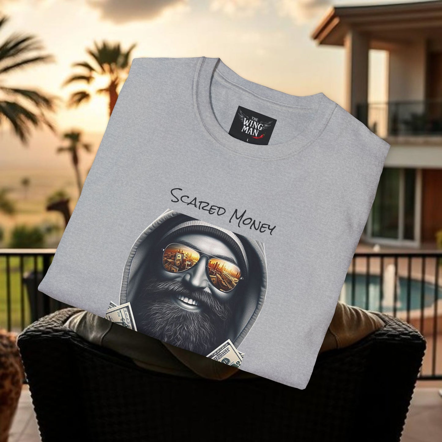 Scared Money Unisex Softstyle T-Shirt - Casual Wear, Streetwear, Gift for Him, Statement Tee, Urban Fashion