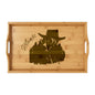 Bamboo Serving Tray (Engraving) - Stillwater Oklahoma Cowboy