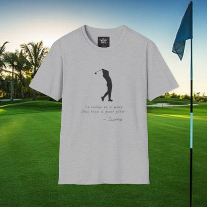 Golf-Inspired Unisex T-Shirt, Perfect Gift for Dad, Father's Day Present, Sporty Style Tee, Casual Wear, Golf Lover Apparel