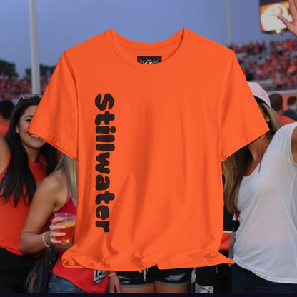 Stillwater Statement Tee, Unisex Short Sleeve Shirt, Casual Wear, College Gear, Festival Outfit, Unique Graphic Tee