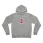 Cozy Unisex Hoodie with Bold Number 3 Design, Casual Wear, Street Fashion, Team Spirit, Gift for Sports Fans