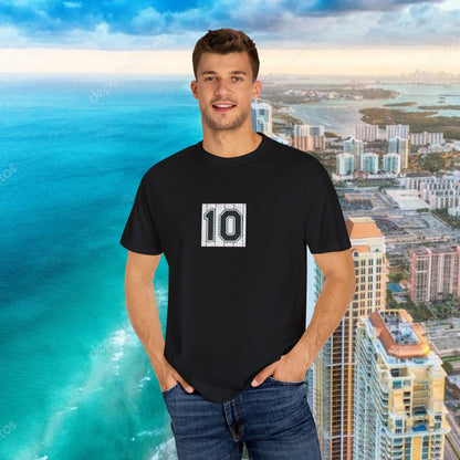 Legends Unisex Garment-Dyed T-Shirt with Cool Number Design, Casual Wear, Gary Sheffield Fans, , Summer Fashion, Relaxed Fit Tee