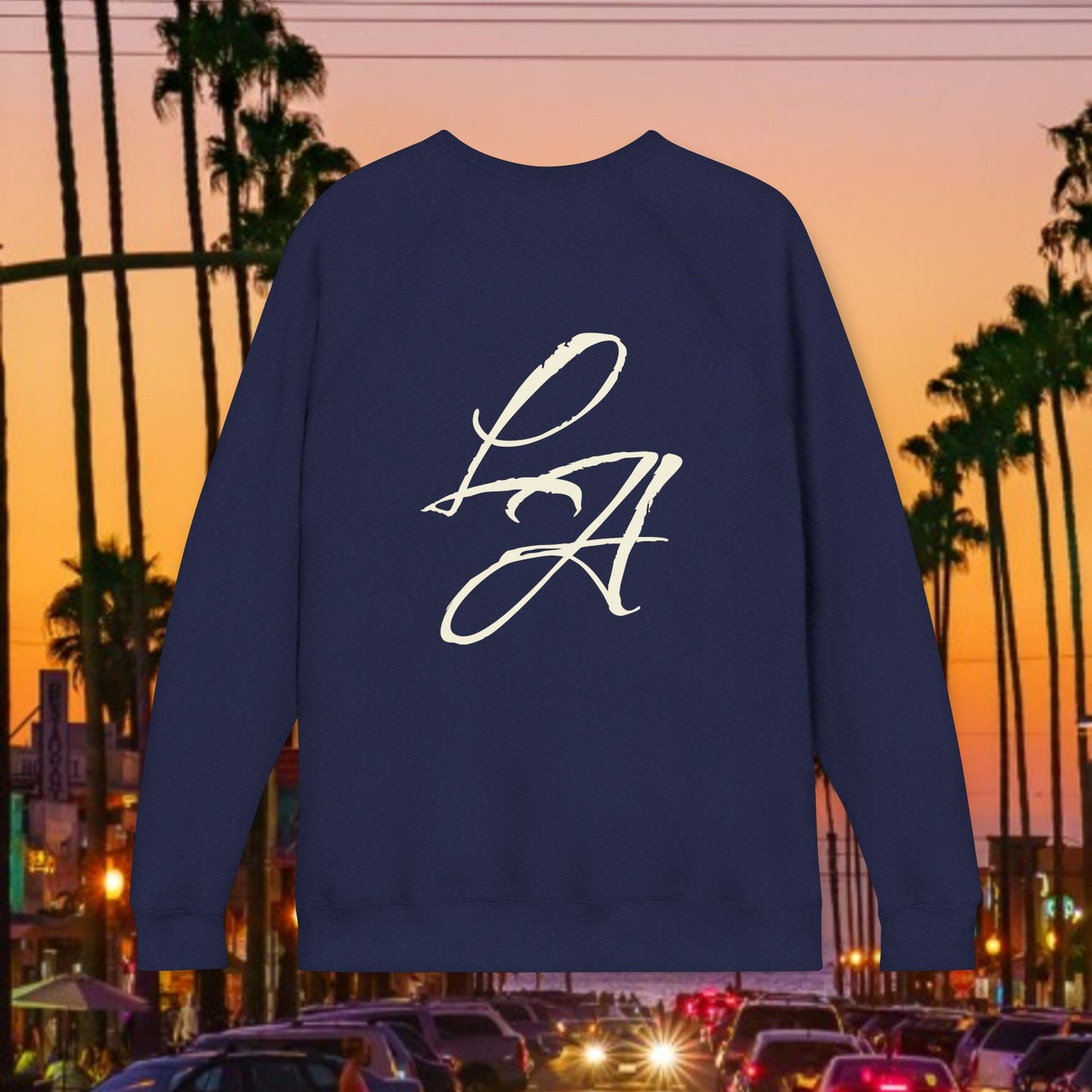 LA Script Raglan Sweatshirt, Super Soft Material and Comfortable Stylish Fit