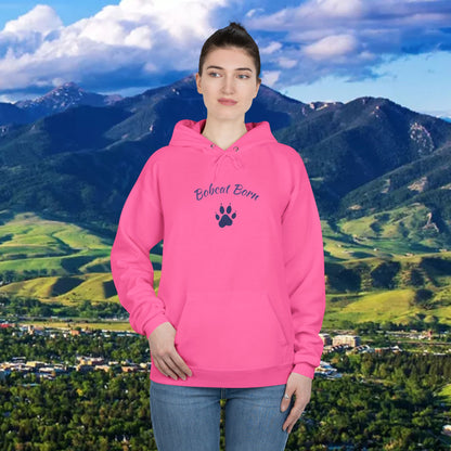 Bobcat Born Eco-Friendly Hoodie - Unisex, Casual Layer, Perfect for Students, Wildlife Lovers, College Spirit Wear, Gift Idea