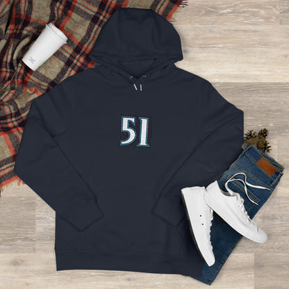 Legends #51 Hooded Sweatshirt - Cozy Gift for Him/Her, Casual Wear, Seattle in Japanese, Streetwear