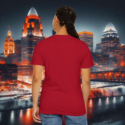 Cincinnati Script T-Shirt — Retro City Name Tee, Tri-Blend, Ultra Comfort, Perfect for Gameday